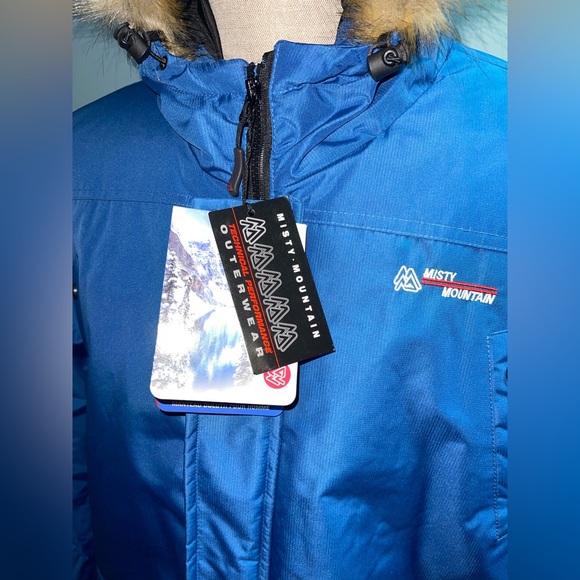 Misty mountain winter parka, 2XL blue BNWT - Picture 2 of 8